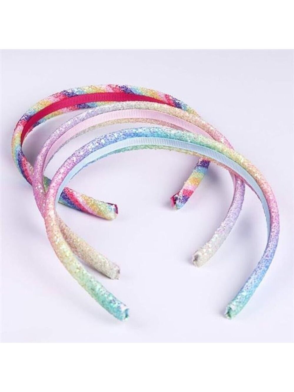 Girls Headbands 8 Pack Rainbow Sequin Heart Mermaid Hairband Kids Hair Accessori